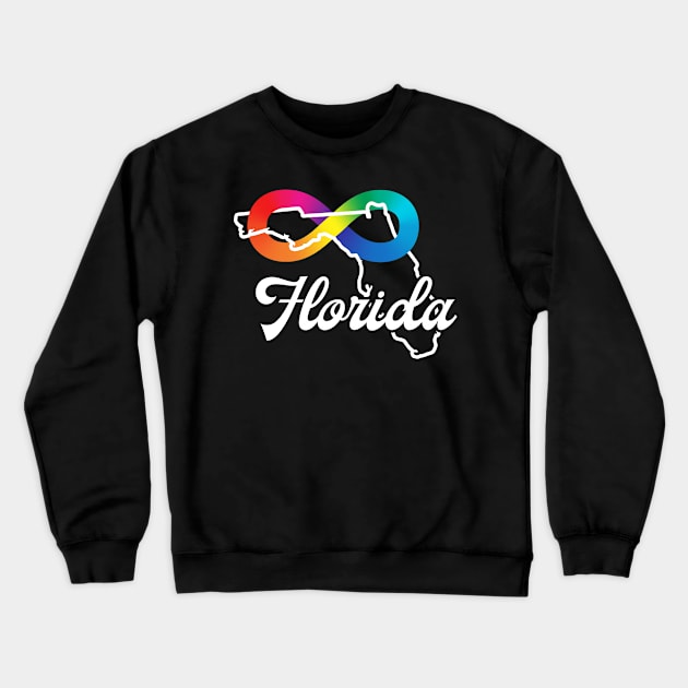 Florida Autism Acceptance Crewneck Sweatshirt by mia_me